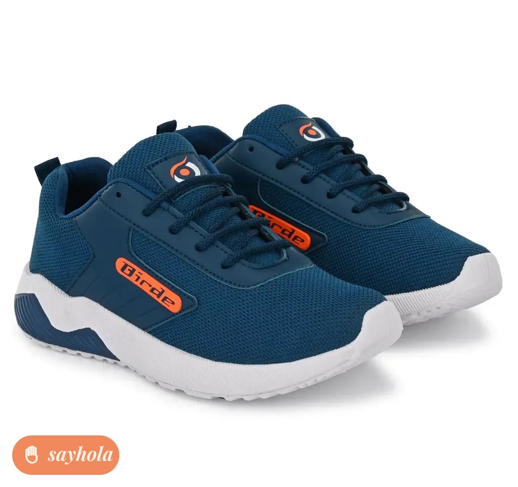 black mesh sports shoes for men