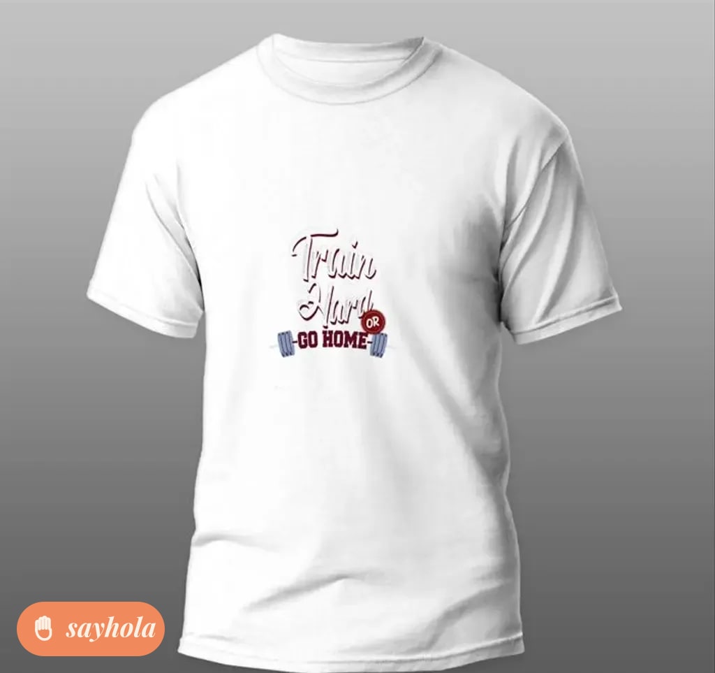 100% cotton round neck half sleeve t-shirt for men