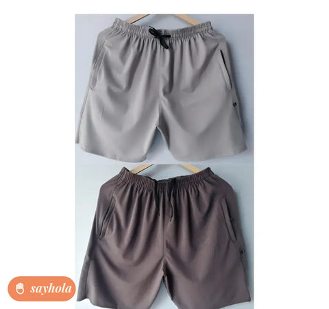 men's lycra boxer briefs in grey and coffee brown