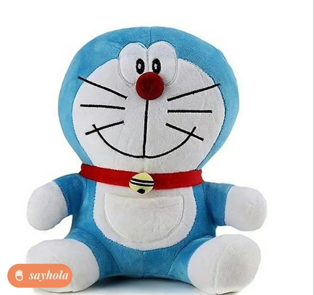 rose teddy and doreamon soft toy combo