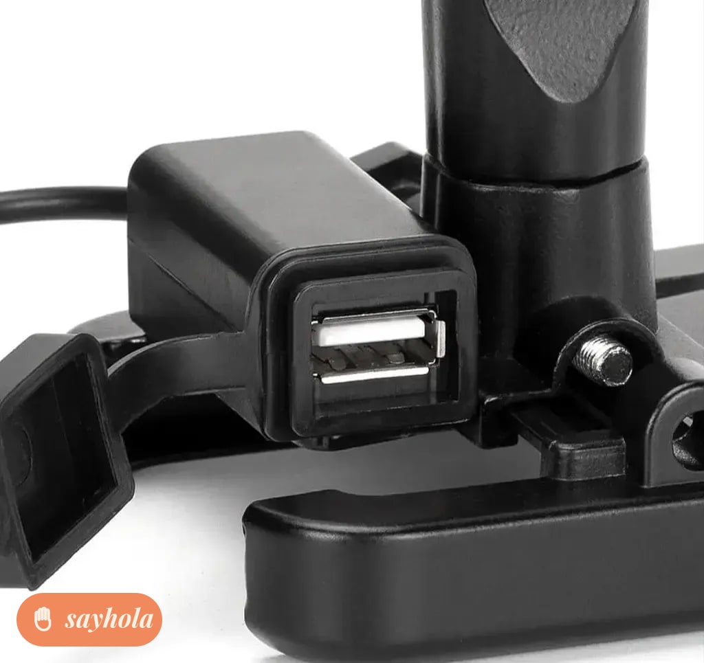 bike mobile holder with usb charger and 360° rotation