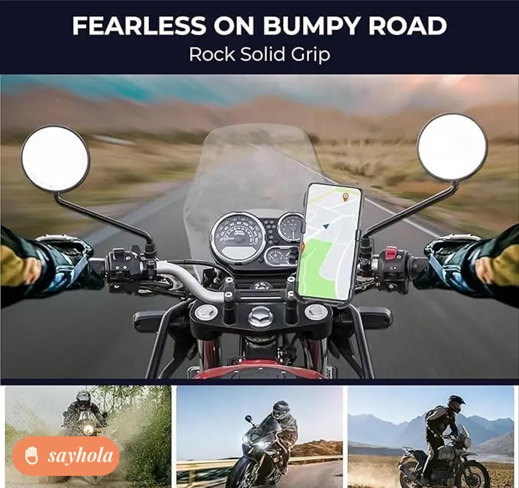 bike mobile holder with usb charger and 360° rotation