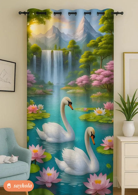 polyester printed door curtain