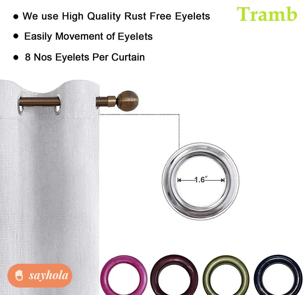 polyester printed solid door curtain