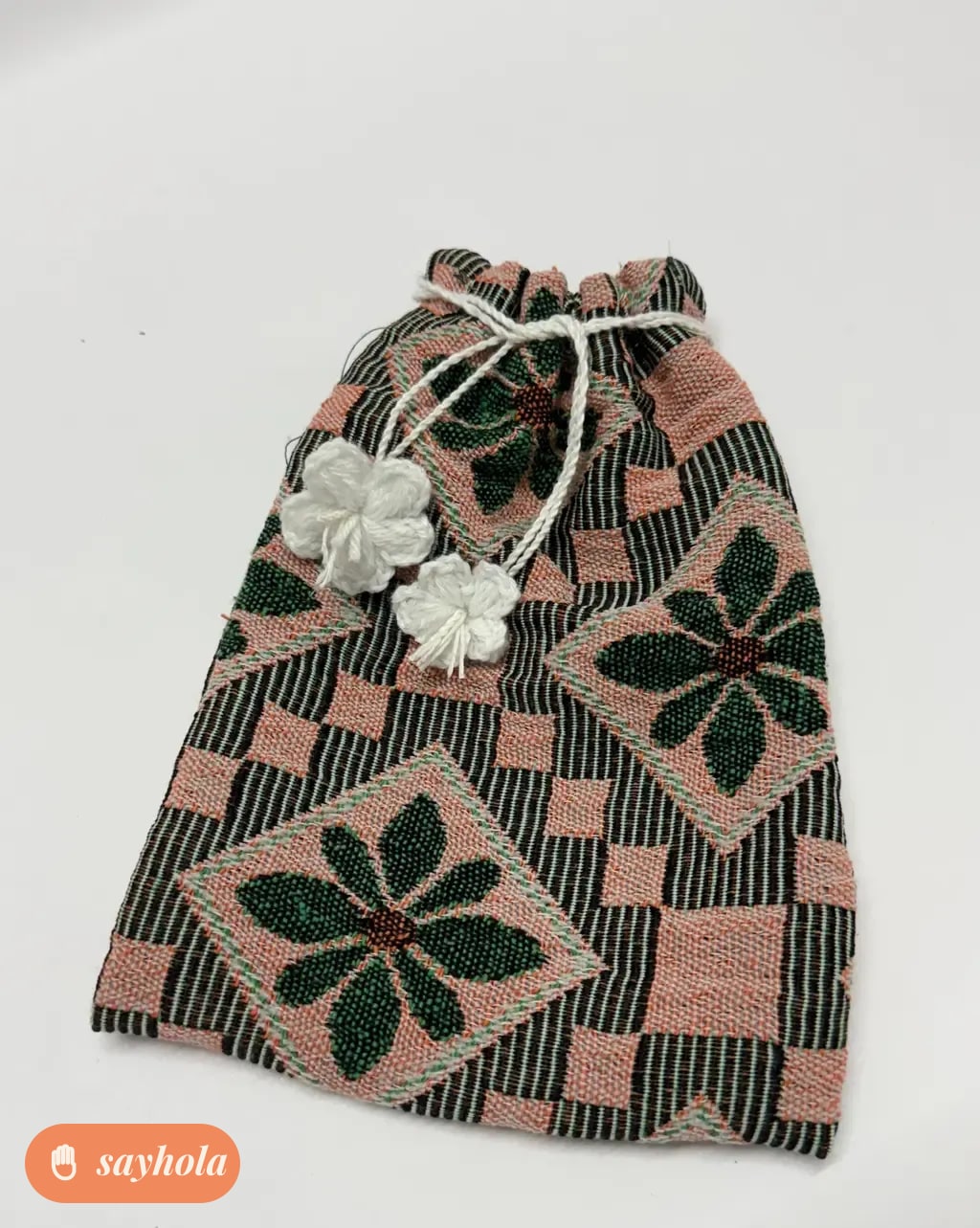 handmade crochet daisy flower with long stem