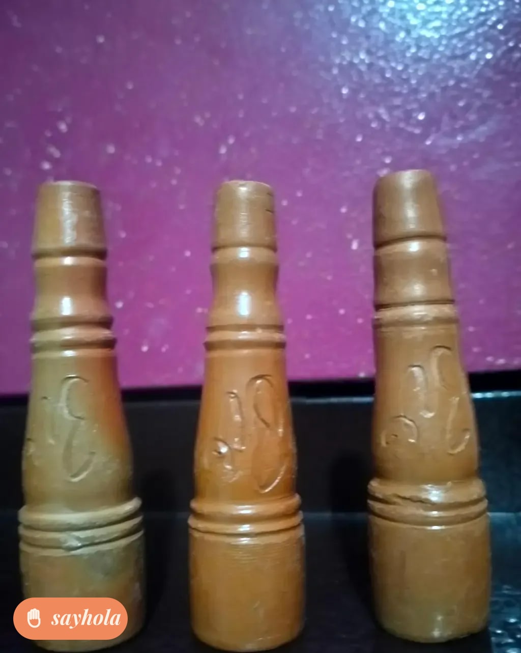 handmade terracotta chillum pipe
