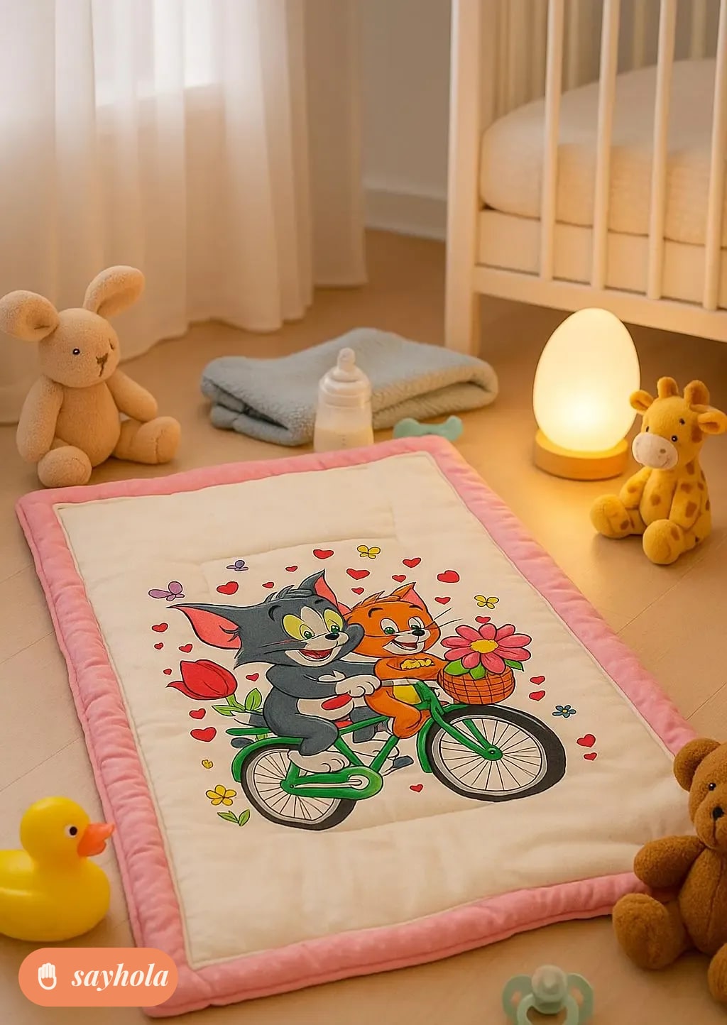 combo of 2 soft cotton baby sleeping mats